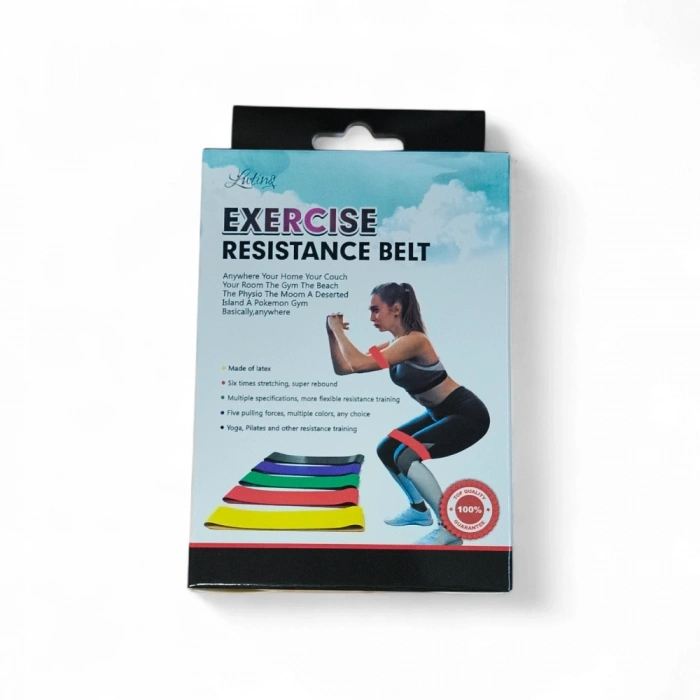 Mey İthalat® Aerobik Bant 5 Li Pilates Yoga Bandı ***