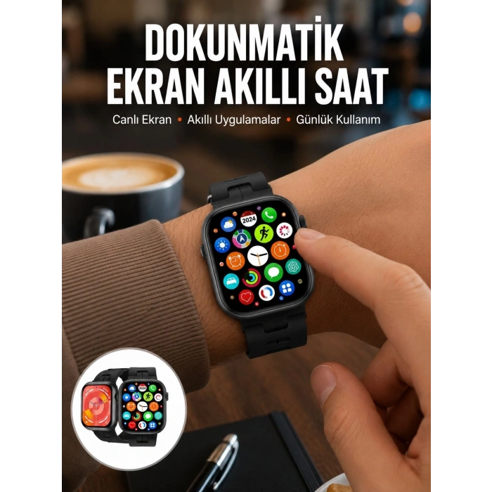 Mey İthalat® Akıllı Saat Android ve İOS Uyumlu Plastik Kordon Yeni Seri