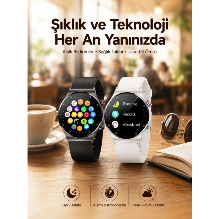 Mey İthalat® Akıllı Saat Arama Cevaplama Müzik Dinleme GPS Takibi