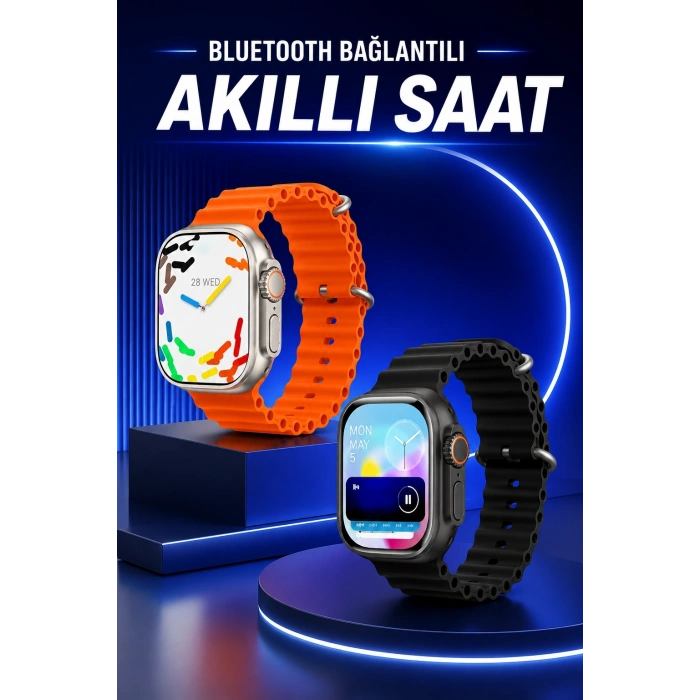 Mey İthalat® Akıllı Saat Arama Cevaplayan Bildirim Görme Yeni Nesil Bluetooth Bağlantılı