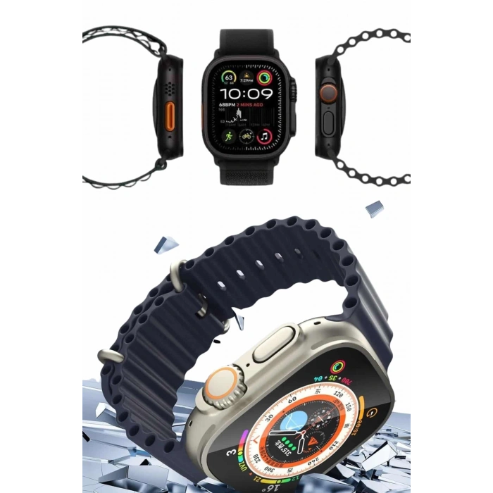 Mey İthalat® Akıllı Saat Bluetooth Bağlantılı Adımsayar Alarm ve Hatırlatıcı Çağrı Cevaplama