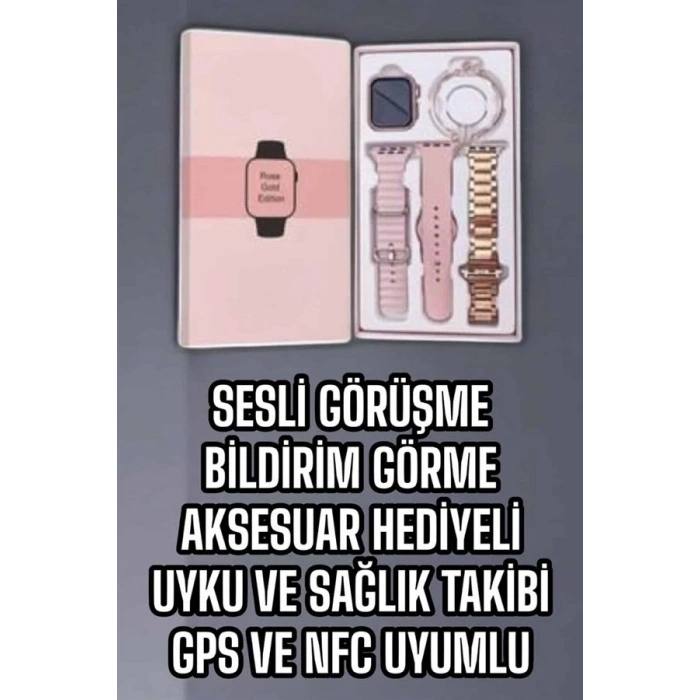 Mey İthalat® Akıllı Saat Bluetooth Bağlantılı Aksesuar Hediyeli GPS Takibi