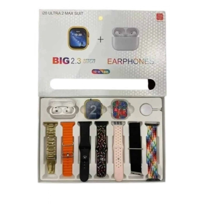 Mey İthalat® Akıllı Saat Bluetooth Kulaklık Hediyeli Bildirim Görme Sesli Görüşme Çoklu Kordon