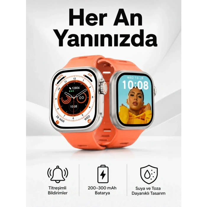 Mey İthalat® Akıllı Saat GPS, Sağlık Ve Uyku Takibi Arama Cevaplayan Bluetooth Bağlantılı (Kopya)