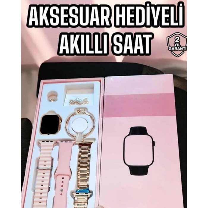 Mey İthalat® Akıllı Saat Sesli Görüşme Bildirim Görme Uyku ve Sağlık Takibi