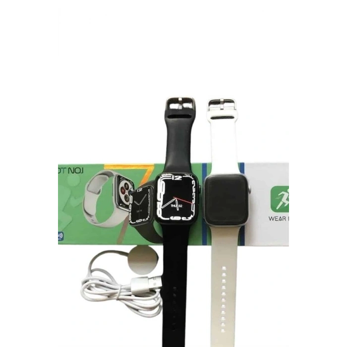 Mey İthalat® Akıllı Saat Sesli Görüşme Bluetooth Bağlantılı Kablosuz Şarj Özelliği Yeni Nesil