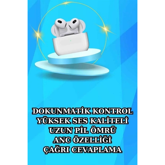 Mey İthalat® Akıllı Saat ve Kulaklık Seti Bildirim Görme Arama Cevaplama ANC Özelliği