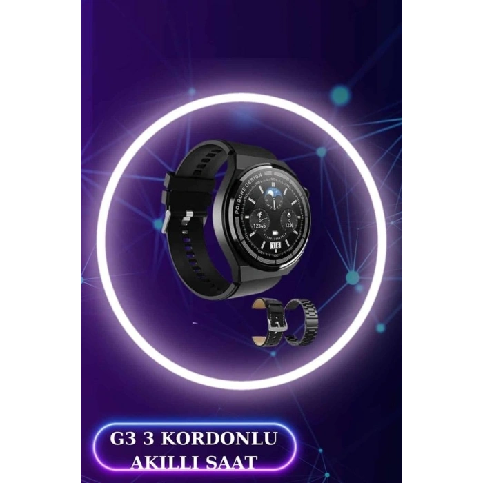 Mey İthalat® Akıllı Saat ve Kulaklık Seti Dokunmatik Ekran 5.0 Bluetooth Bağlantılı Sesli Görüşme