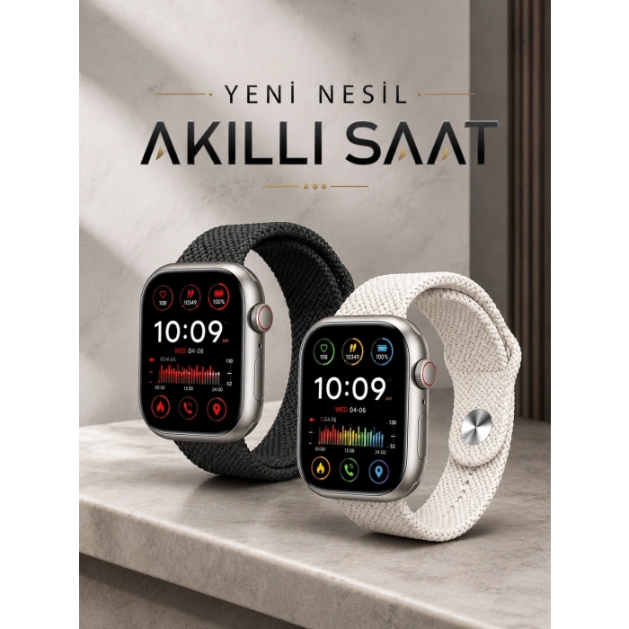 Mey İthalat® Akıllı Saat Yeni Nesil GPS Özelliği NFC Ve Uyku Takibi