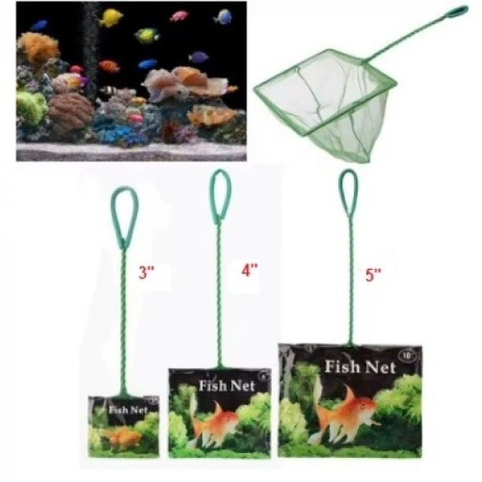 Mey İthalat® Akvaryum Balık Yakalama Kepçesi 4 inç 10 cm