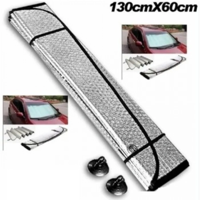 Mey İthalat® Araba Ön Cam Güneşliği 130*60 cm Parlak