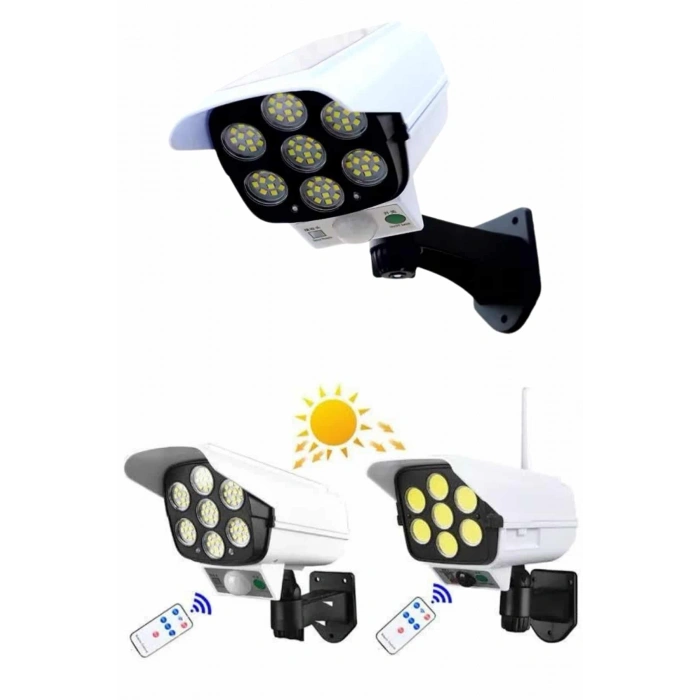 Mey İthalat® Bahçe Aydınlatması Hareket Sensörlü Led Aydınlatma Kamera Görünümlü