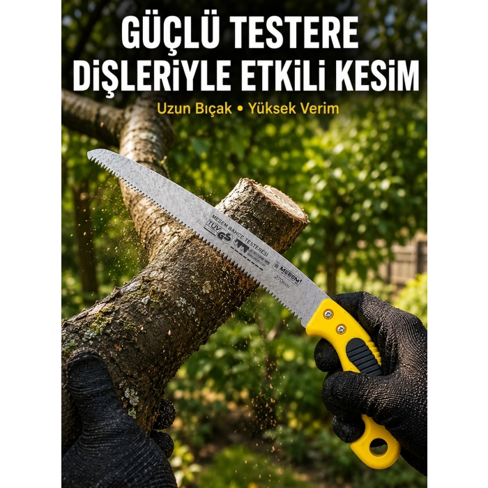 Mey İthalat® Bahçe Bıçkısı Keskin Çelik Diş Yapısıyla Pratik Kesim