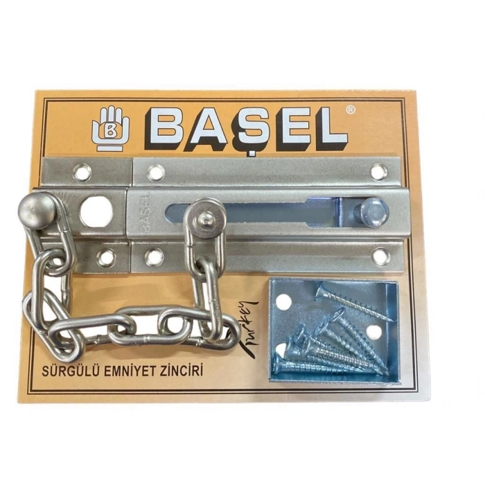 Mey İthalat® Başel Sürgülü Kapı Emniyet Zinciri Saten