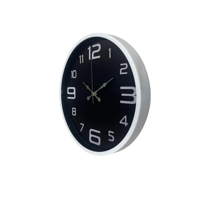 Mey İthalat® Beyaz Şık 36 Cm Duvar Saati