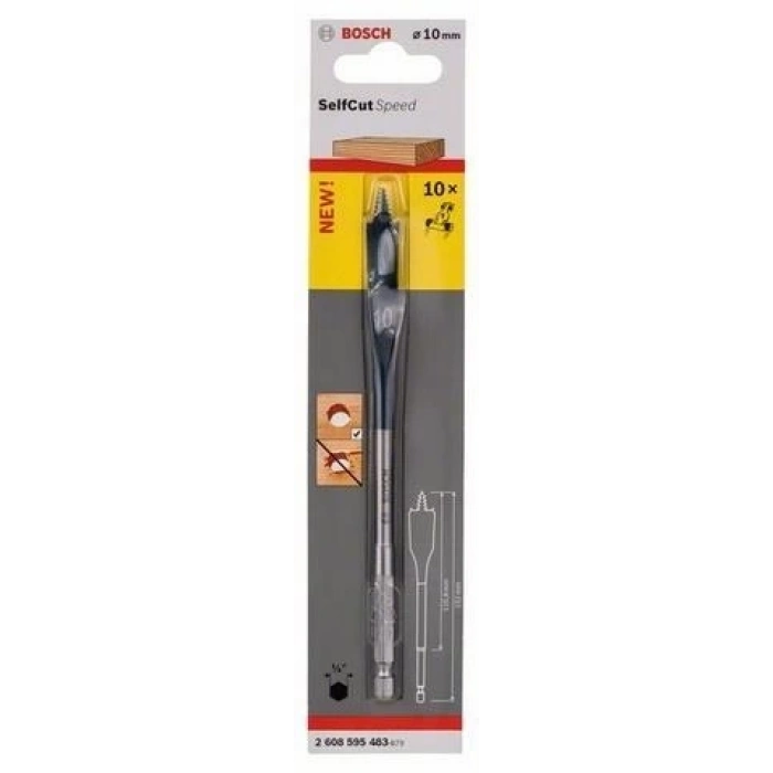 Mey İthalat® Bosch 10X152 Altıgen Yassı Ahşap Maktap Ucu