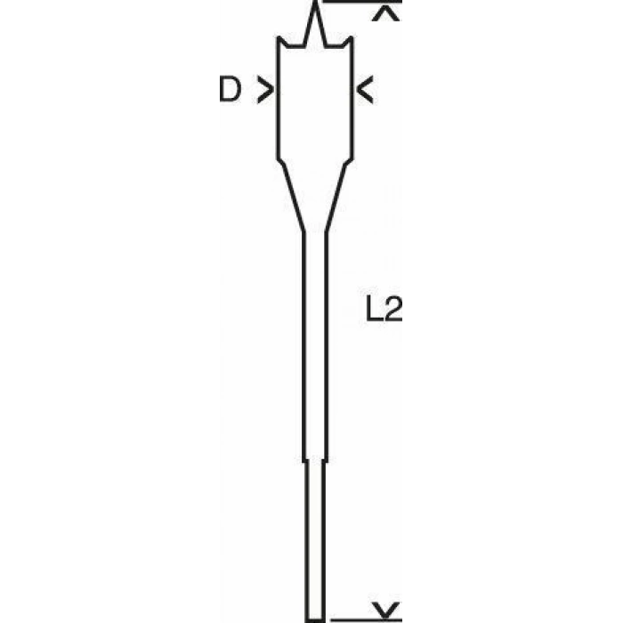 Mey İthalat® Bosch 30X152 Altıgen Yassı Ahşap Maktap Ucu