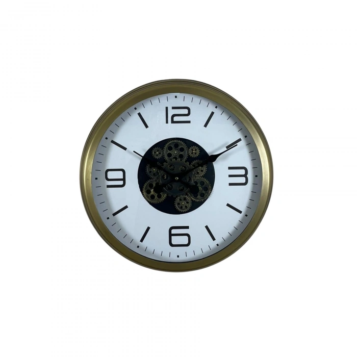 Mey İthalat® Bronze Motion 60 Cm Çarklı Duvar Saati