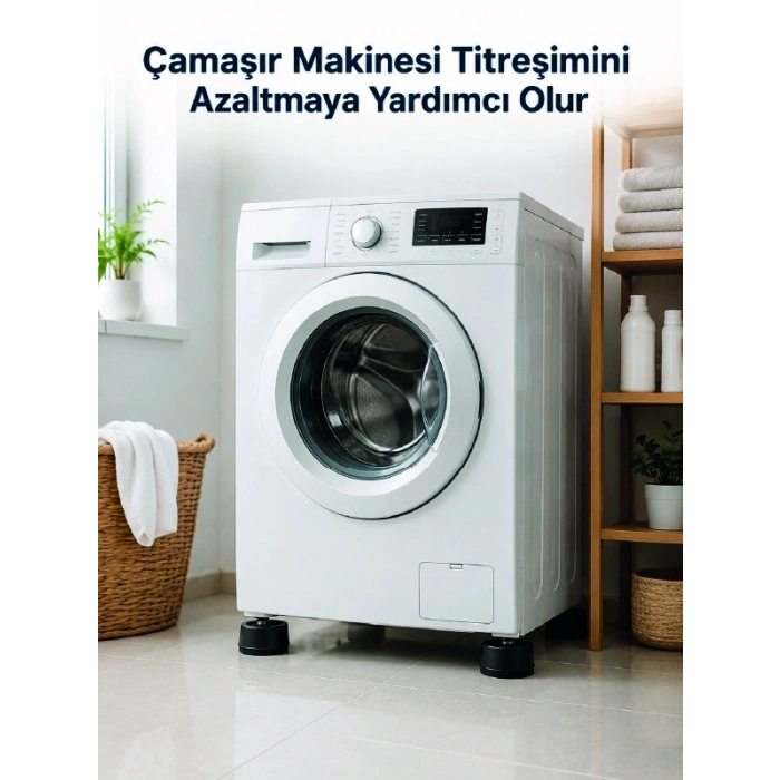 Mey İthalat® Çamaşır Makinesi İçin 4 Adet Kauçuk Ayak Pedi
