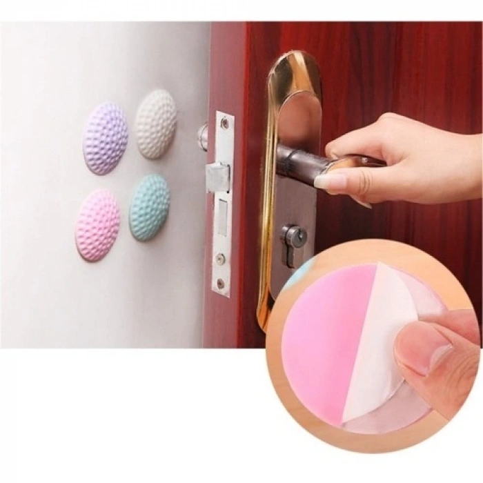 Mey İthalat® Çok Amaçlı Silikon Kapı Duvar Koruyucu Tampon 4lü Paket