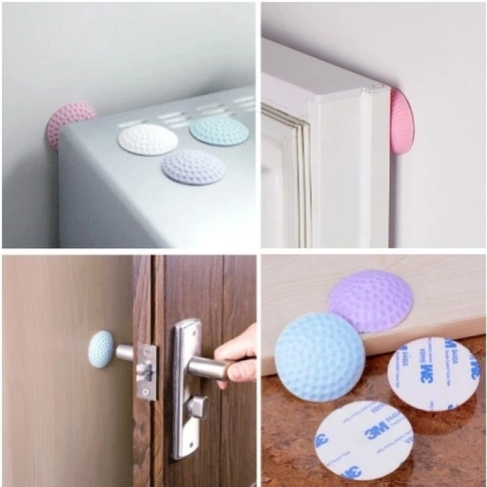 Mey İthalat® Çok Amaçlı Silikon Kapı Duvar Koruyucu Tampon 4lü Paket
