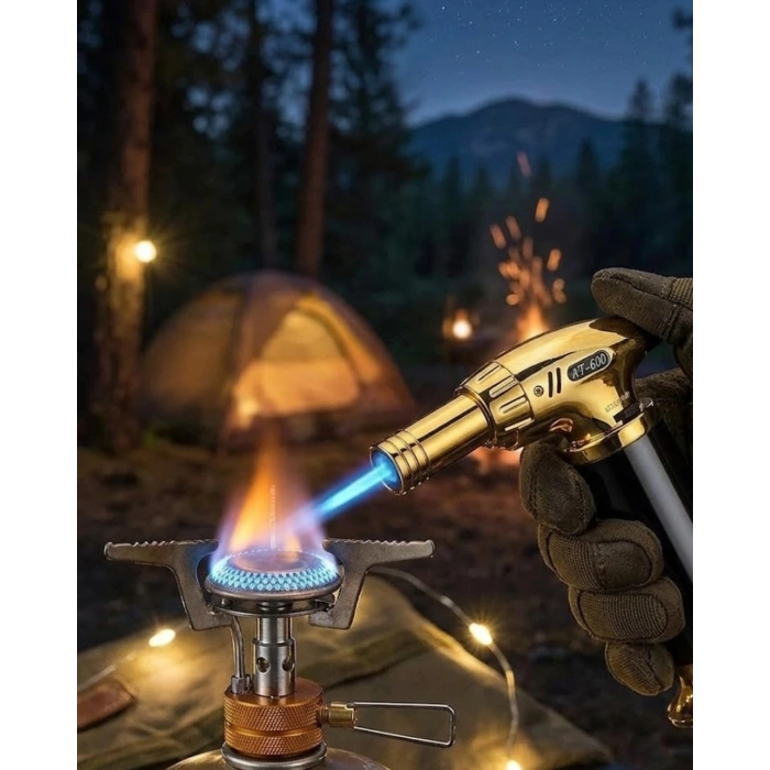 Mey İthalat® Çok Amaçlı Torch Pürmüz Çakmak Kamp Mutfak Hobi Kullanımlı
