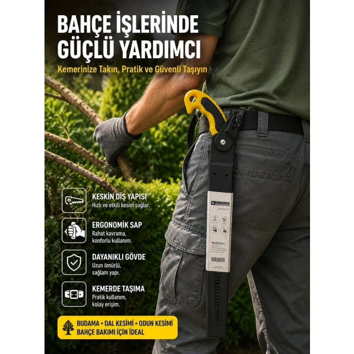 Mey İthalat® Dal Budama İçin Güçlü Kesim Sağlayan Bahçe Bıçkısı