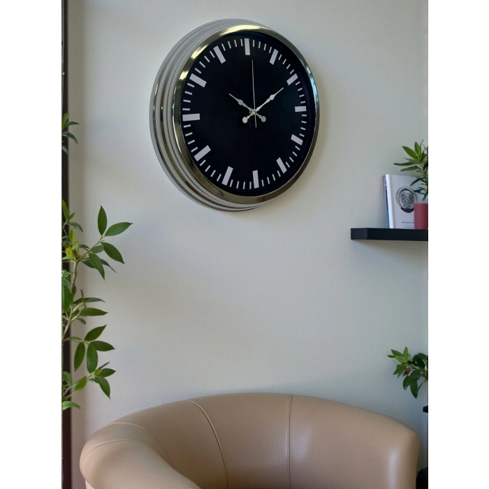 Mey İthalat® Elegance 40 Cm Metal Dekoratif Duvar Saati