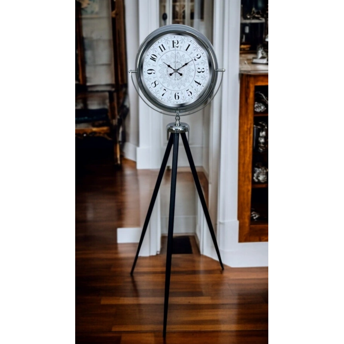 Mey İthalat® Elegance Desenli Tripod Ayaklı Saat