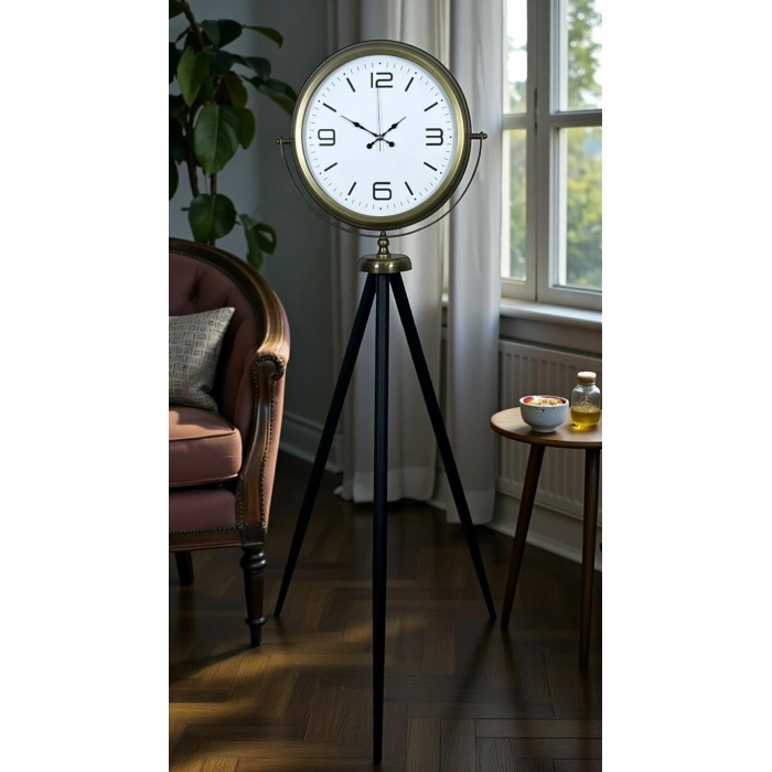 Mey İthalat® Elegant Vintage Tripod Ayaklı Saat