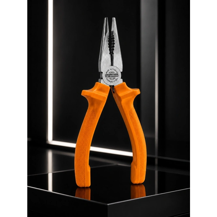 Mey İthalat® Ergonomik Saplı Hassas Kavrama Dövme Çelik Pense