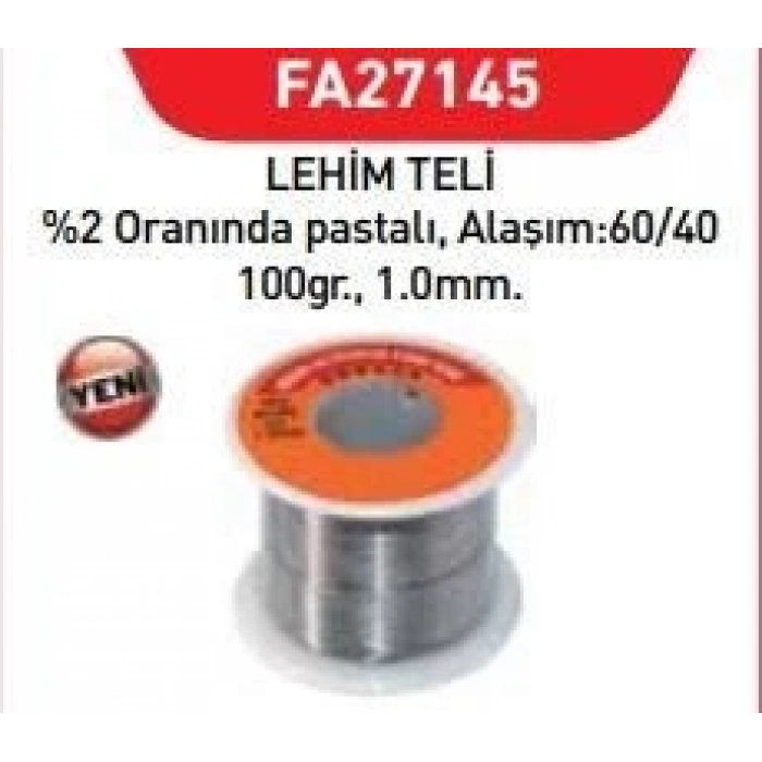 Mey İthalat® Fastbond 27145 Lehim Teli 1 mm 100 gr