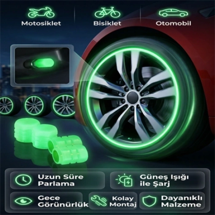 Mey İthalat® FOSFORLU GECE PARLAYAN SİBOP KAPAĞI