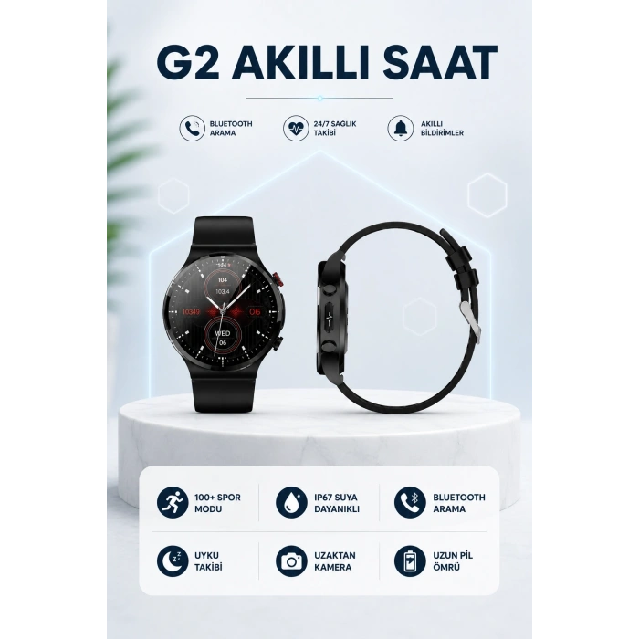 Mey İthalat® G42 AKILLI SAAT IOS ve ANDROİD CİHAZLARLA UYUMLU