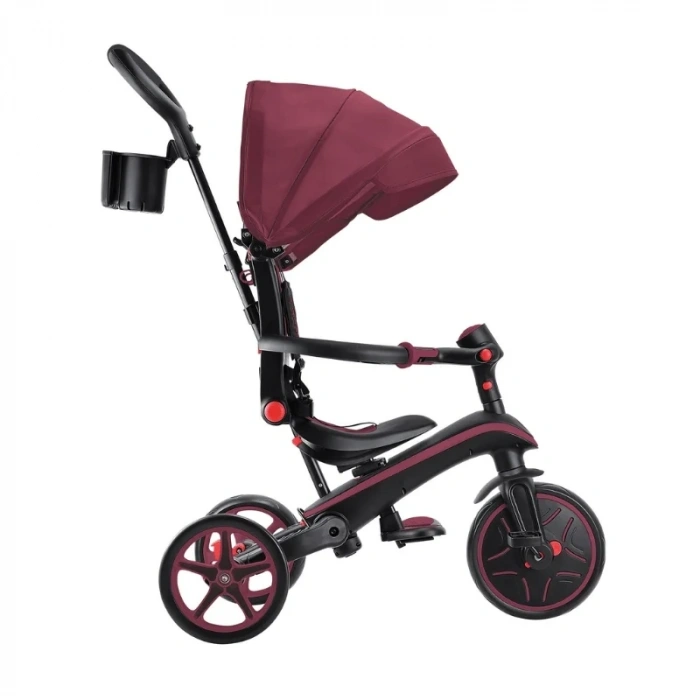Mey İthalat® Globber Explorer 4in1 Katlanabilir Bisiklet Bordo