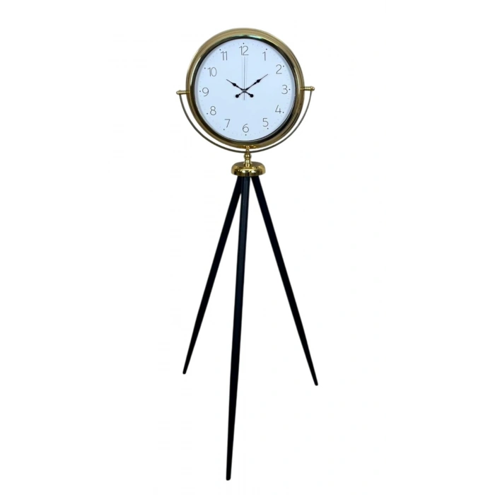 Mey İthalat® Gold Premium Dekoratif Tripod Ayaklı Saat