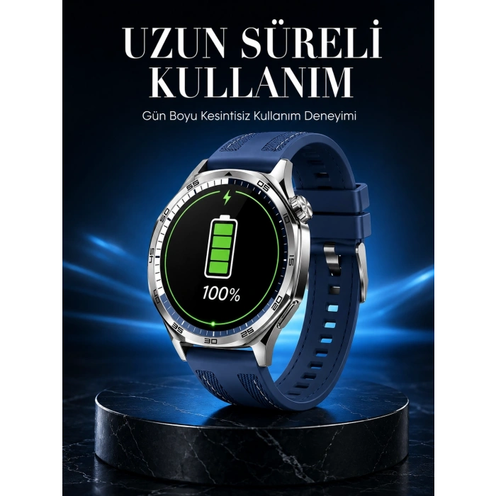 Mey İthalat® Günlük Kullanıma Uygun Suya Dayanıklı AMOLED Akıllı Saat