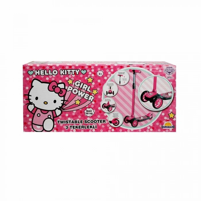 Mey İthalat® Hello Kitty 3 Tekerlekli Twistable Scooter