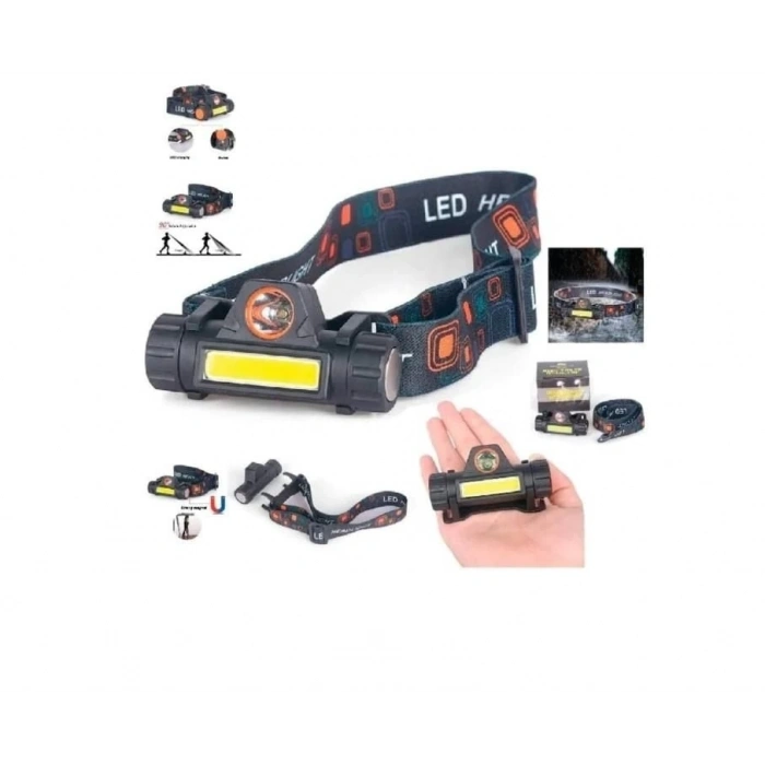 Mey İthalat® High Power Kafa Lambası Su Geçirmez Şarjlı