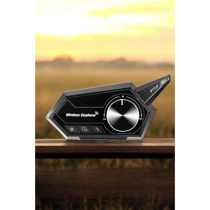 Mey İthalat® Intercom Kask Kulaklığı ANC Özelliği Yüksek Ses Kaliteli Bluetooth Kulaklık