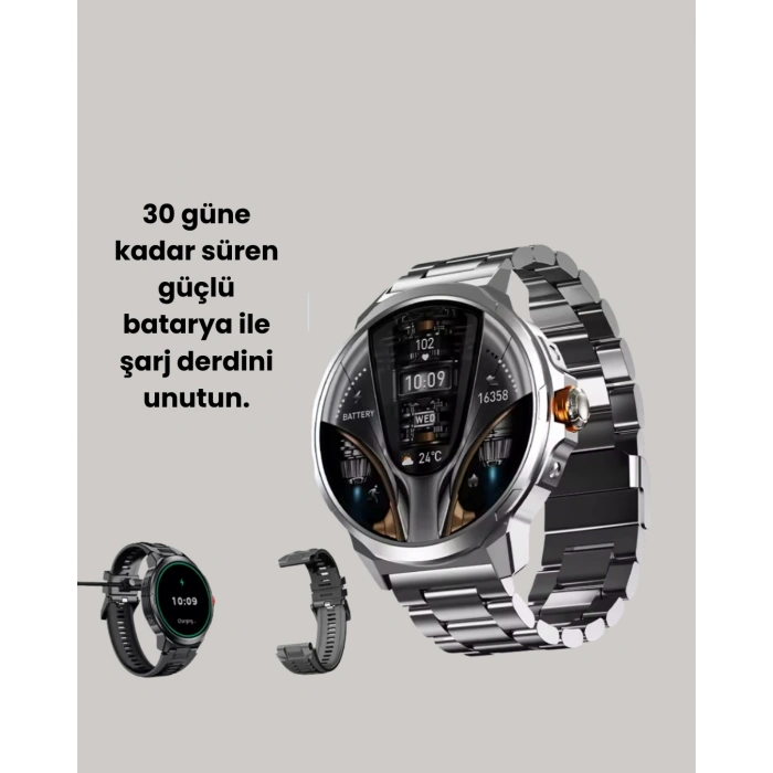 Mey İthalat® IP68 Su Toz Dirençli SW80 Akıllı Saat Android iOS Uyumlu Yeni Nesil