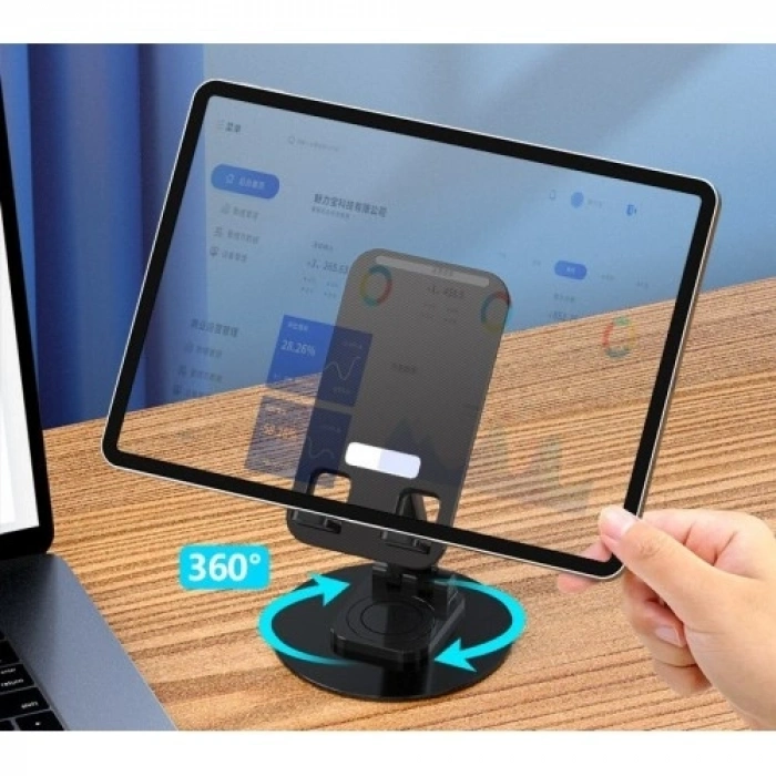 Mey İthalat® Katlanabilir Telefon Tutucu Stand Yuvarlak Tabanlı CM-074