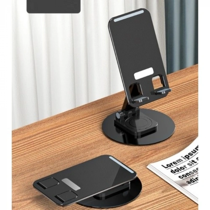 Mey İthalat® Katlanabilir Telefon Tutucu Stand Yuvarlak Tabanlı CM-074