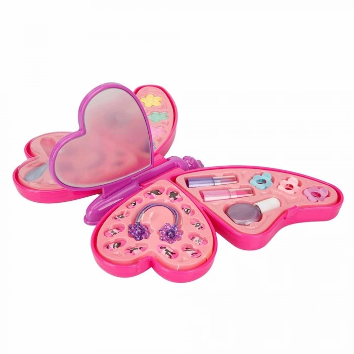 Mey İthalat® Kelebek Şekilli 4 Katmanlı Makyaj Güzellik Seti