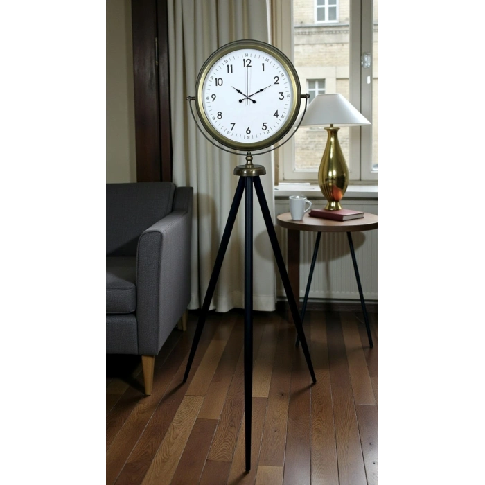 Mey İthalat® Klasik Eskitme Tripod Ayaklı Saat