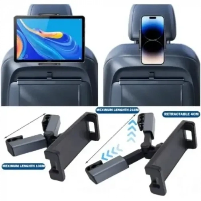 Mey İthalat® Koltuk Arkası Ayarlanabilir Tablet Telefon Tutucu CM-115