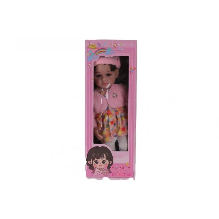 Mey İthalat® LMN232 55 CM MÜZİKLİ SİLİKONLU ET BEBEK