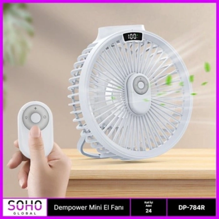 Mey İthalat® MASAÜSTÜ KUMANDALI FAN