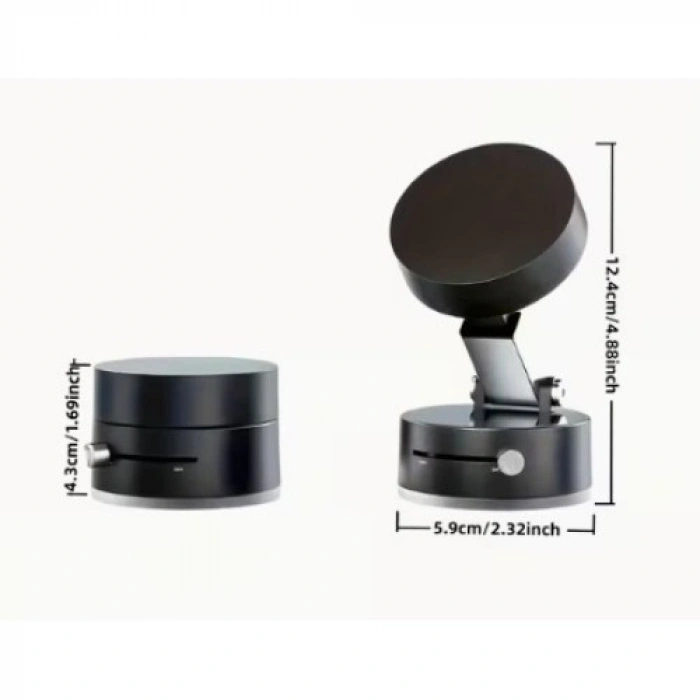 Mey İthalat® Mıknatıslı Katlanabilir Telefon Tutucu - Torpido ve Cam Uyumlu