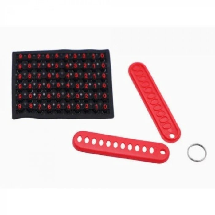 Mey İthalat® Mini Anahtarlık Çok Amaçlı Numaratör